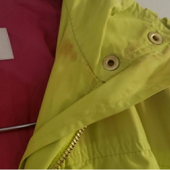 Trina Turk Anorak Hamptons Neon Yellow Jacket Size small - Picture 5 of 9